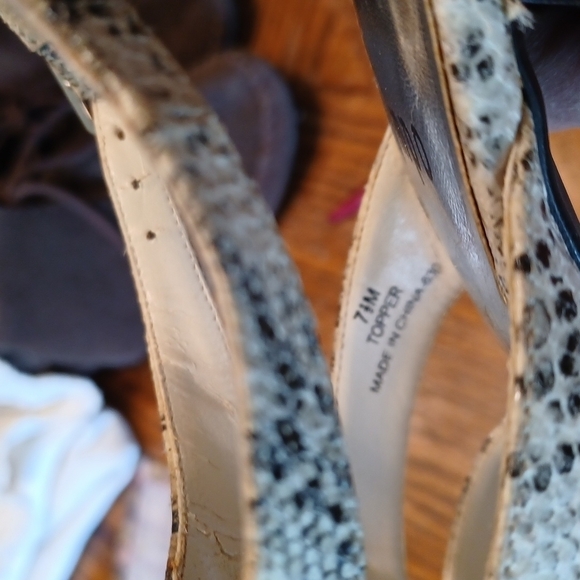 IMPO Faux Snake Skin Heeled Sandals - Picture 8 of 8